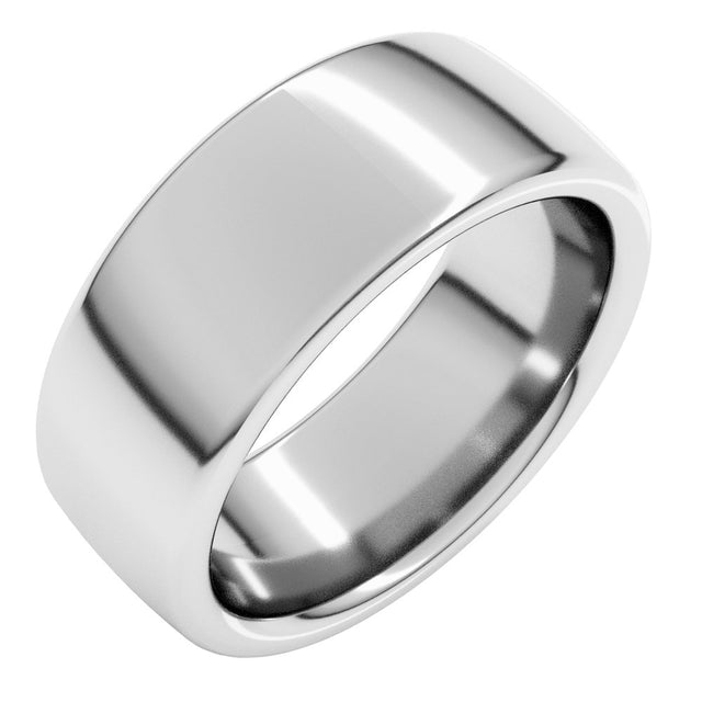Sterling Silver 8 mm Heavyweight Comfort-Fit European-Style Band Size 9.5
