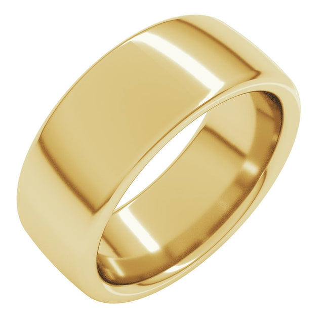 14K Yellow Gold 8 mm Heavyweight Comfort-Fit European-Style Band Size 8.5