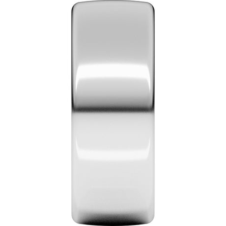 Platinum 8 mm Heavyweight Comfort-Fit European-Style Band Size 8.5