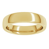 14K Yellow Gold 5 mm Heavyweight Comfort-Fit European-Style Band Size 9