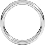 14K X1 White Gold 5 mm Heavyweight Comfort-Fit European-Style Band Size 8