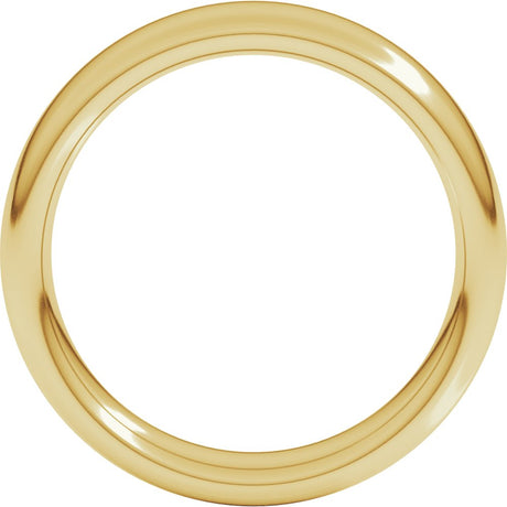 14K Yellow Gold 5 mm Heavyweight Comfort-Fit European-Style Band Size 9