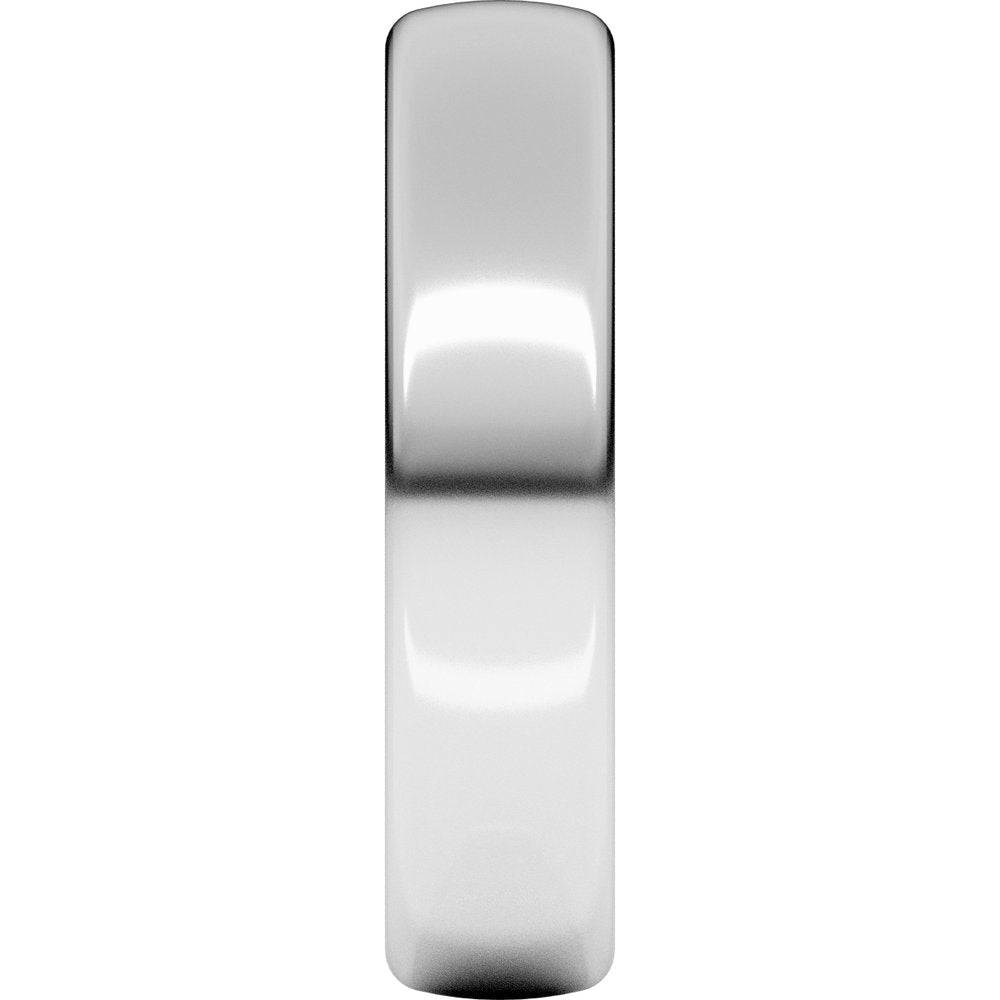 14K White Gold 5 mm Heavyweight Comfort-Fit European-Style Band