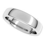 14K White Gold 5 mm Heavyweight Comfort-Fit European-Style Band Size 8