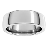 14K White Gold 7 mm Heavyweight Comfort-Fit European-Style Band Size 11.5