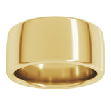 14K Yellow Gold 10 mm Heavyweight Comfort-Fit European-Style Band Size 10