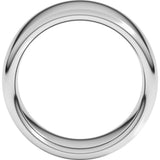Sterling Silver 10 mm Heavyweight Comfort-Fit European-Style Band Size 6.5