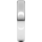 Platinum 4 mm Heavyweight Comfort-Fit European-Style Band Size 8.5