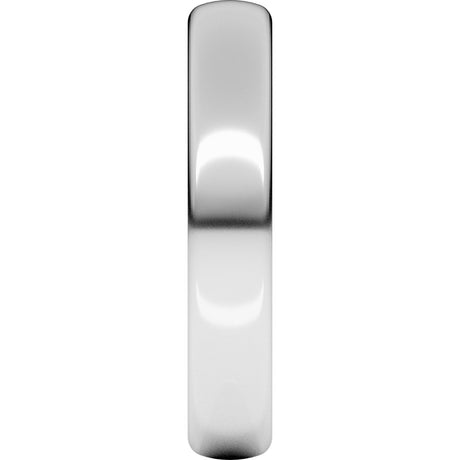 Platinum 4 mm Heavyweight Comfort-Fit European-Style Band Size 8.5