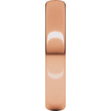 14K Rose Gold 4 mm Heavyweight Comfort-Fit European-Style Band Size 10