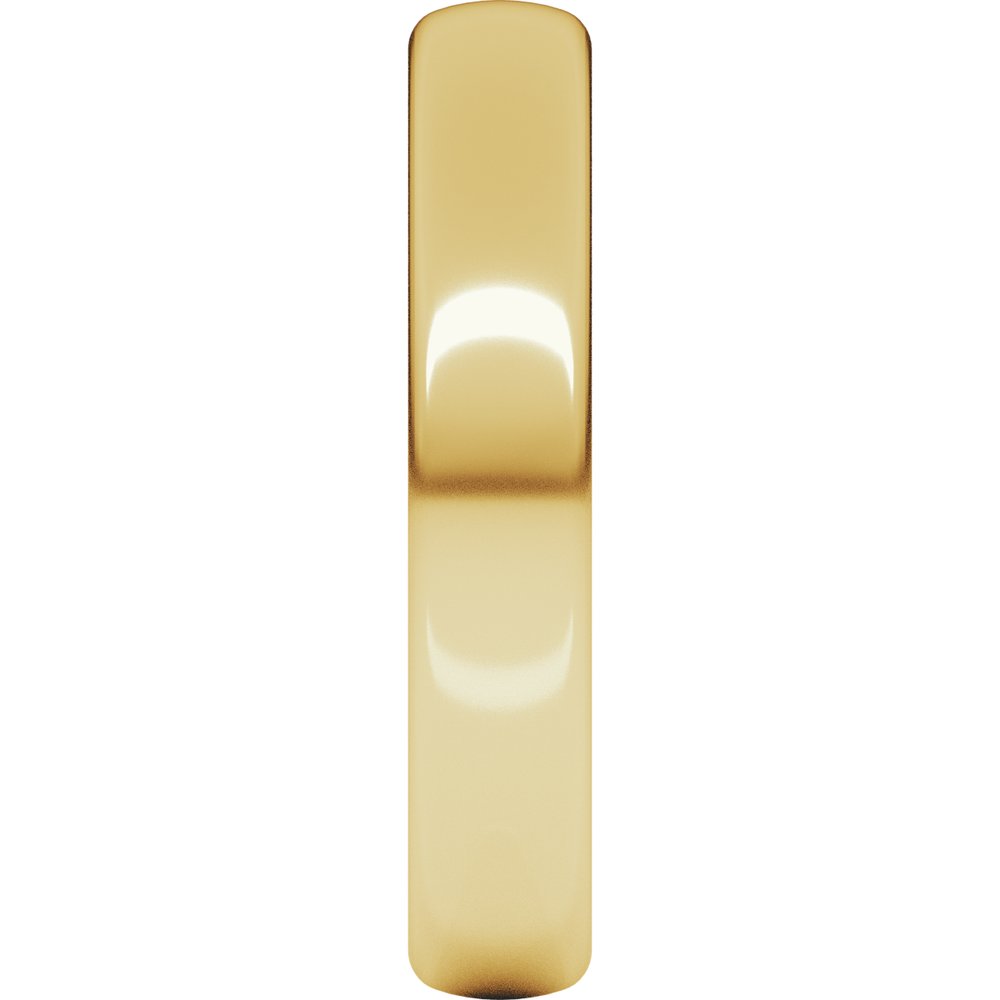14K Yellow Gold 4 mm Heavyweight Comfort-Fit European-Style Band Size 4.5