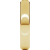 14K Yellow Gold 4 mm Heavyweight Comfort-Fit European-Style Band Size 4.5