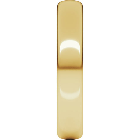 14K Yellow Gold 4 mm Heavyweight Comfort-Fit European-Style Band Size 4.5