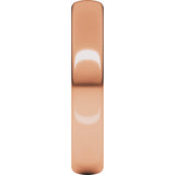 18K Rose Gold 4 mm Heavyweight Comfort-Fit European-Style Band Size 10