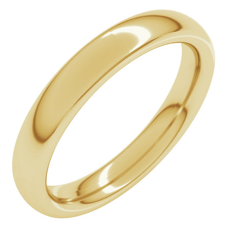 14K Yellow Gold 3.5 mm Heavyweight Comfort-Fit European-Style Band Size 7.5