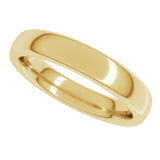 18K Yellow Gold 4 mm Heavyweight Comfort-Fit European-Style Band Size 6.5