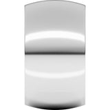 Sterling Silver 12 mm Heavyweight Half Round Band Size 12.5