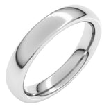 14K White Gold 4 mm Heavyweight Comfort-Fit European-Style Band Size 8.5
