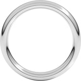 14K White Gold 4 mm Heavyweight Comfort-Fit European-Style Band Size 8.5