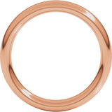 18K Rose Gold 4 mm Heavyweight Comfort-Fit European-Style Band Size 10