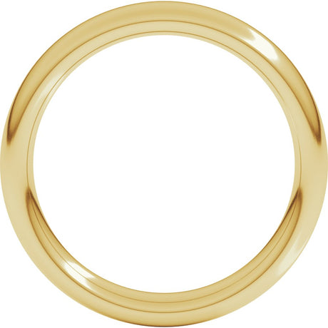 14K Yellow Gold 4 mm Heavyweight Comfort-Fit European-Style Band Size 4.5