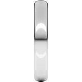 14K White Gold 3.5 mm Heavyweight Comfort-Fit European-Style Band Size 8