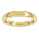 14K Yellow Gold 3.5 mm Heavyweight Comfort-Fit European-Style Band Size 7.5