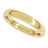 14K Yellow Gold 3.5 mm Heavyweight Comfort-Fit European-Style Band Size 7.5