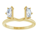 14K Yellow Gold 1/2 CTW Lab-Grown Diamond Wrap-Style Ring Enhancer
