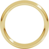 14K Yellow Gold 3.5 mm Heavyweight Comfort-Fit European-Style Band Size 7.5