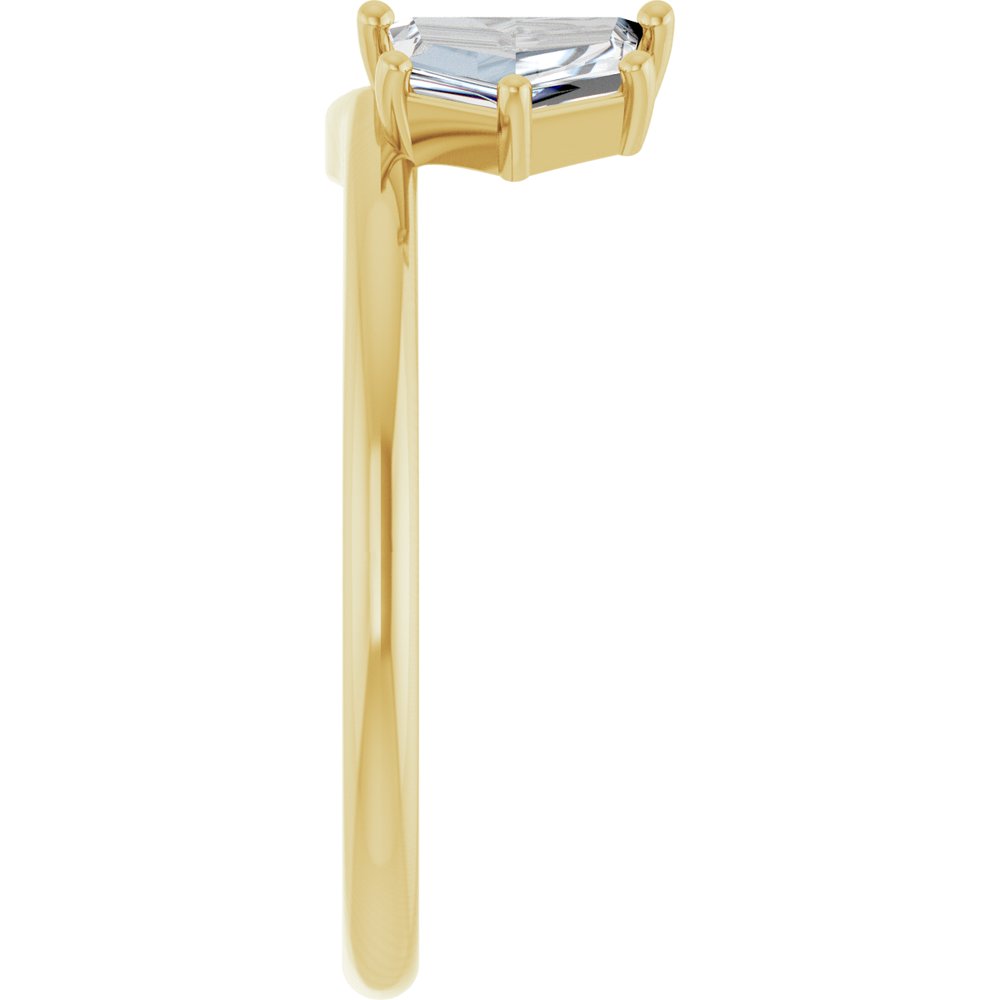 14K Yellow Gold 1/2 CTW Lab-Grown Diamond Wrap-Style Ring Enhancer