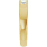 14K Yellow Gold 3/8 CTW Natural Diamond Band 