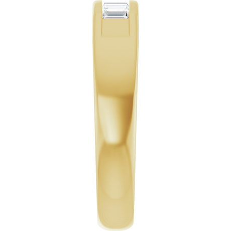 14K Yellow Gold 3/8 CTW Natural Diamond Band 