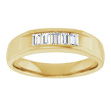 14K Yellow Gold 3/8 CTW Natural Diamond Band 