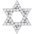 14K White Gold 1/6 CTW Natural Diamond Star of David Pendant