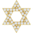 14K Yellow Gold 1/6 CTW Natural Diamond Star of David Pendant