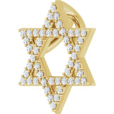 14K Yellow Gold 1/5 CTW Natural Diamond Star of David Pendant