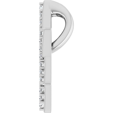 14K White Gold 1/5 CTW Natural Diamond Star of David Pendant