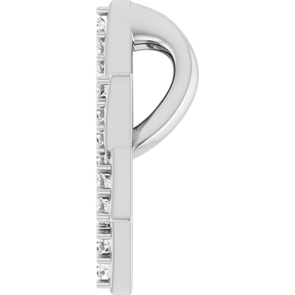 14K White Gold 1/6 CTW Natural Diamond Star of David Pendant