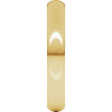 14K Yellow Gold 3.5 mm Heavyweight Half Round Band