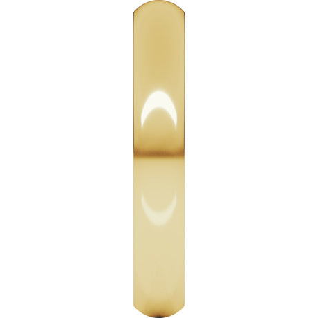 14K Yellow Gold 3.5 mm Heavyweight Half Round Band