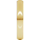 14K Yellow Gold 3.5 mm Heavyweight Half Round Band Size 4