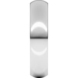 Sterling Silver 5 mm Heavyweight Half Round Band Size 9.5