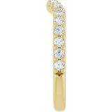 14K Yellow Gold 1/2 CTW Natural Diamond Contour Band