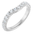 14K White Gold 1/2 CTW Lab-Grown Diamond Contour Band