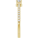 14K Yellow Gold 1/3 CTW Natural Diamond Ring