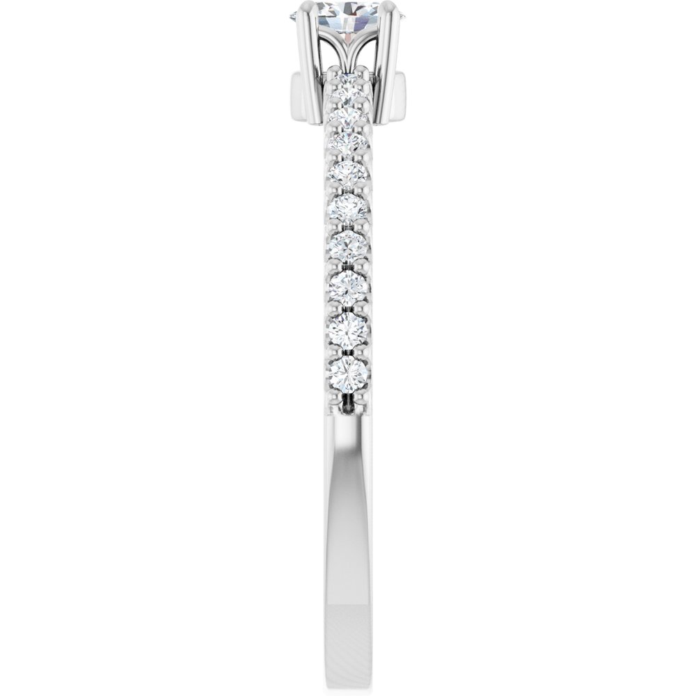 14K White Gold 1/3 CTW Lab-Grown Diamond Ring