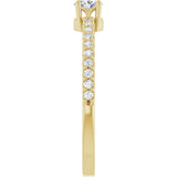 14K Yellow Gold 1/3 CTW Lab-Grown Diamond Ring
