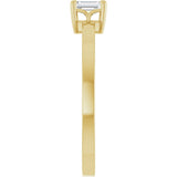 14K Yellow Gold 1/4 CT Lab-Grown Diamond Ring