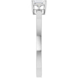14K White Gold 1/4 CT Lab-Grown Diamond Ring